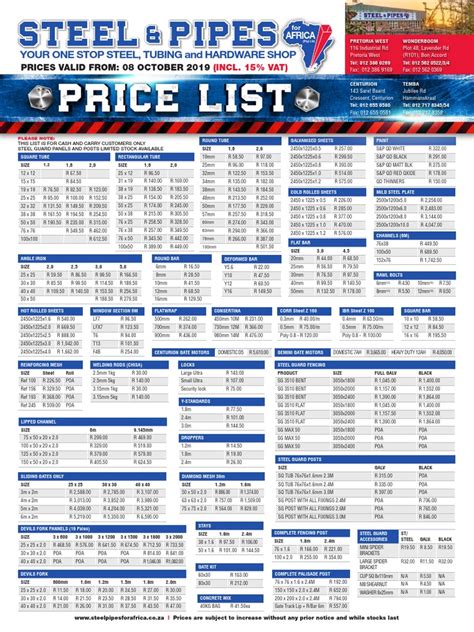 welding sheet metal pricelist|welding price guide.